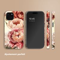 Selencia Coque arrière Vivid avec MagSafe Apple iPhone 15 - Vintage Peony