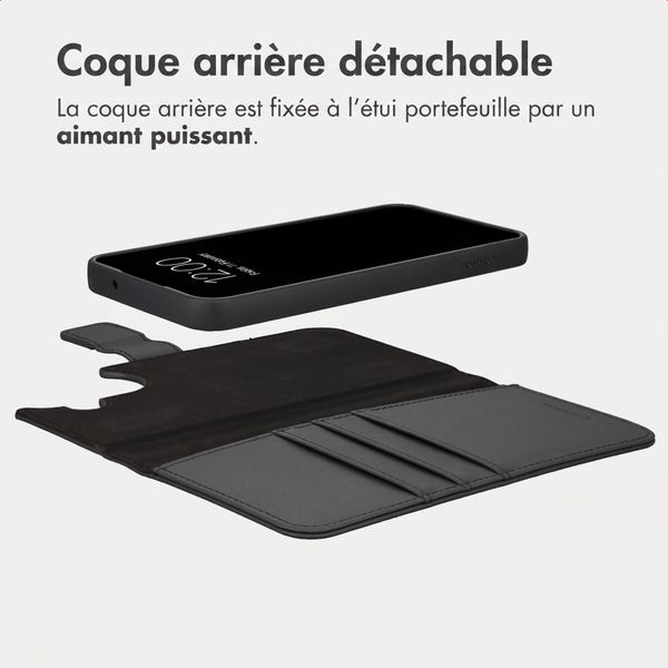 imoshion Étui portefeuille luxe 2-en-1 amovible Samsung Galaxy A27 (5G) - Noir