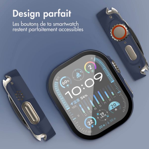 imoshion Coque rigide à couverture complète Apple Watch Ultra / Ultra 2 / Ultra 3 - 49 mm - Bleu foncé
