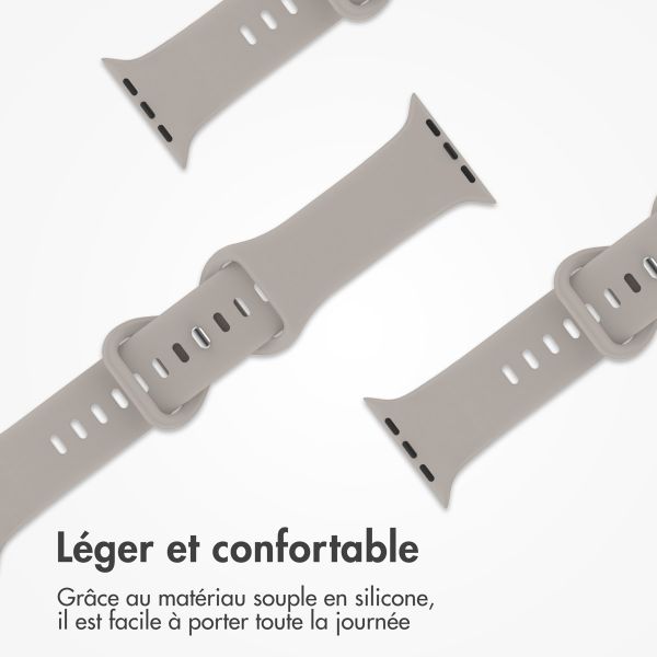 imoshion Bracelet en silicone⁺ Apple Watch | 38/40/41/42 mm - Taille S/M - Stone