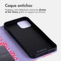imoshion Étui de télephone portefeuille Design Apple iPhone 14 - Dusty Rose Blossoms