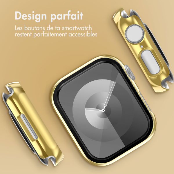 imoshion Coque rigide brillante à couverture complète Apple Watch 7 / 8 / 9 - 41 mm - Doré
