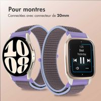 imoshion Bracelet en nylon  - Connexion universelle 20 mm - Lilas