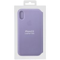 Apple Étui de télephone portefeuille Leather Folio Apple iPhone X / Xs - Lila