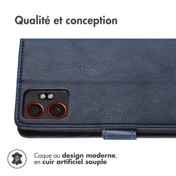 imoshion Étui de télephone portefeuille de luxe Samsung Galaxy Xcover 7 Pro - Bleu foncé