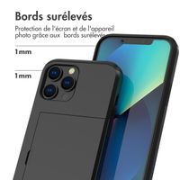 imoshion Coque arrière avec porte-cartes Apple iPhone 13 Pro - Noir