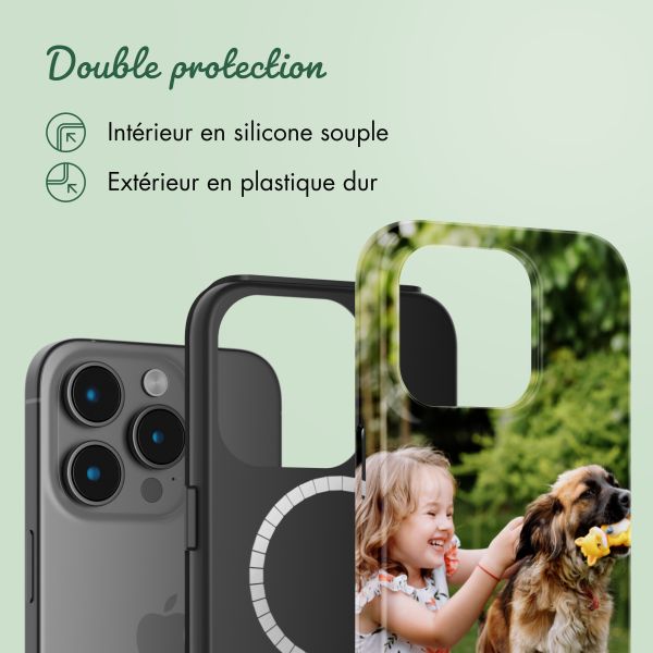 Concevez votre propre coque Tough avec MagSafe Apple iPhone 15 Pro - Blanc