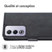 imoshion Étui de télephone portefeuille de luxe Oppo A80 5G - Noir