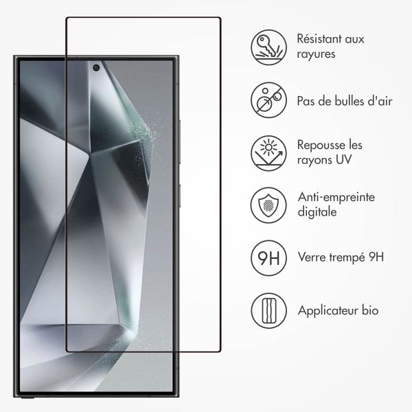 Accezz Protection d'écran en verre trempé avec applicateur Samsung Galaxy S24 Ultra