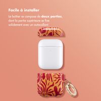 Selencia Coque Vivid  Apple Airpods 1 / 2 - Tropical Vibes Apricot