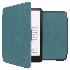 imoshion Étui de liseuse portefeuille Slim Hard Amazon Kindle Paperwhite (2024) / Paperwhite Signature Edition (2024) / Colorsoft (2024) / Colorsoft Signature Edition (2024) - Vert foncé