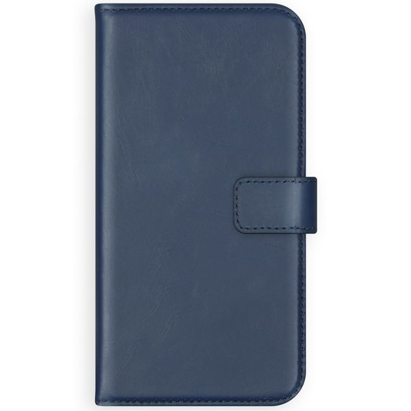 Selencia Étui portefeuille en cuir véritable Samsung Galaxy S21 - Bleu