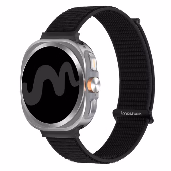 imoshion Bracelet en nylon Samsung Galaxy Watch Ultra 2 (2026) / Ultra (2024/2025) - Noir