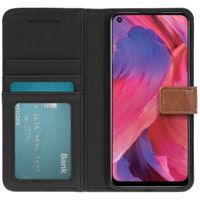imoshion Étui de télephone portefeuille de luxe Oppo A74 (5G) / A54 (5G) - Marron