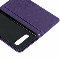 Etui de télephone portefeuille Mandala Samsung Galaxy S10 - Violet