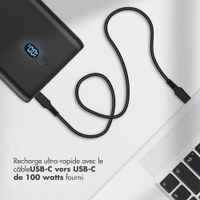 imoshion Powerbank 20 000 mAh - Quick Charge et Power Delivery - 100W - Noir