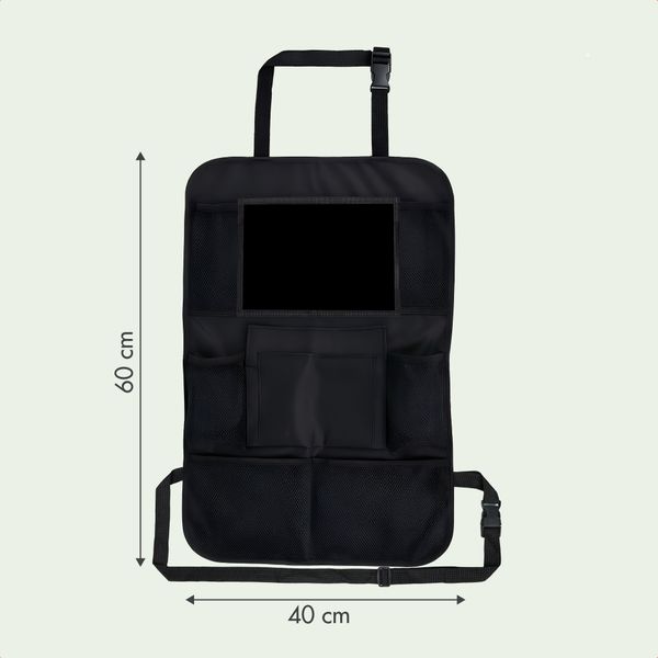 imoshion Organisateur de Siège de Voiture pour enfants - 9 compartiments - Inclut un support pour tablette - Noir