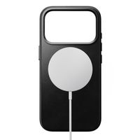 Nomad Coque arrière traditionnelle en cuir Horween avec MagSafe Apple iPhone 17 Pro - Noir