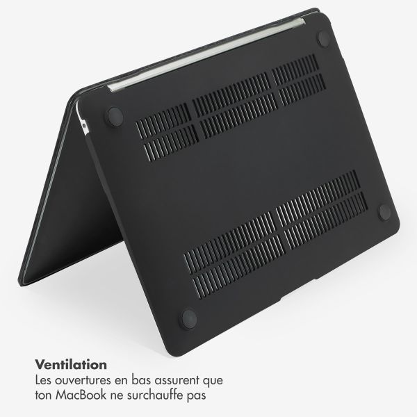 Selencia Coque en velours Apple MacBook Pro 14 pouces (2021 / 2023 M3 chip / 2024 M4 chip / 2025 M5 chip) - Noir