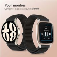 imoshion Bracelet en nylon  - Connexion universelle 20 mm - Noir