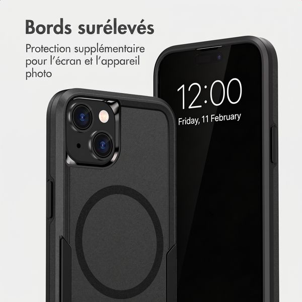 imoshion Coque arrière avec MagSafe Apple iPhone 14 / 13 - Noir