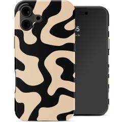 Selencia Coque arrière Vivid Apple iPhone 16 - Art Wave Black