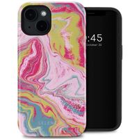 Selencia Coque arrière Vivid avec MagSafe Apple iPhone 14 - Marble Pink