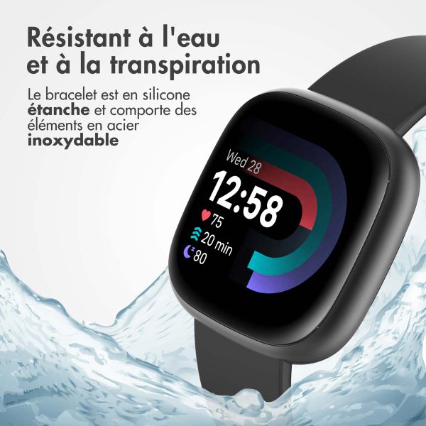 imoshion Bracelet silicone Fitbit Versa / Versa 2 / Versa Lite - Taille S - Noir