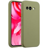 Accezz Coque Liquid Silicone Google Pixel 9A - Vert