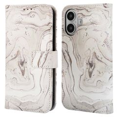 imoshion Étui de télephone portefeuille Design Apple iPhone 16 - Sandy Marble