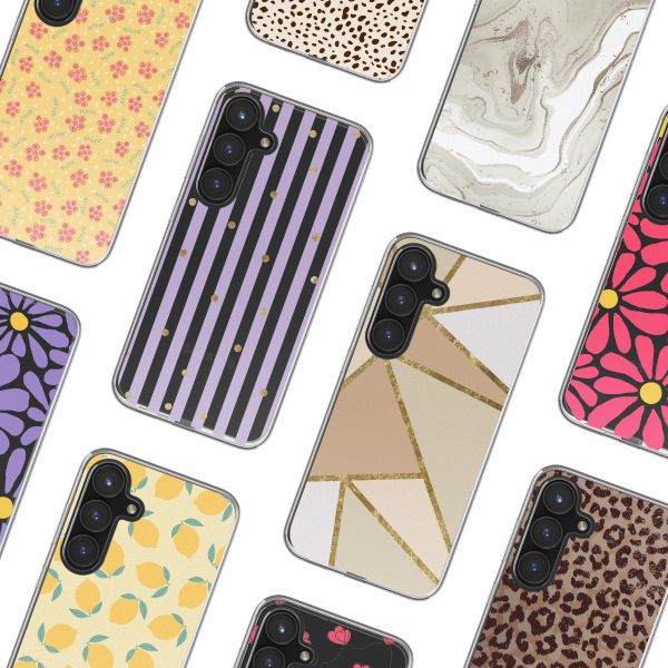 imoshion Coque Design Samsung Galaxy S24 FE - Sparkle Lines Lavender