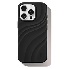 iDeal of Sweden Coque Soft Swirl Silicone MagSafe Apple iPhone 16 Pro Max - Velvet Black