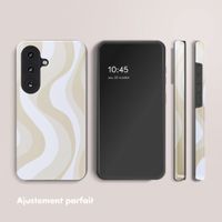 Selencia Coque arrière Vivid avec MagSafe Samsung Galaxy S26 FE - Desert Waves Beige