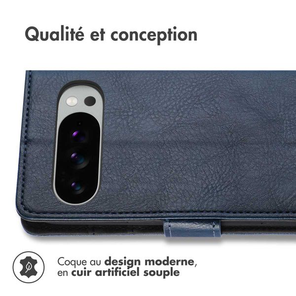 imoshion Étui de télephone portefeuille de luxe Google Pixel 10 Pro XL - Bleu foncé