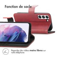 imoshion Étui de télephone portefeuille de luxe Samsung Galaxy S22 - Rouge