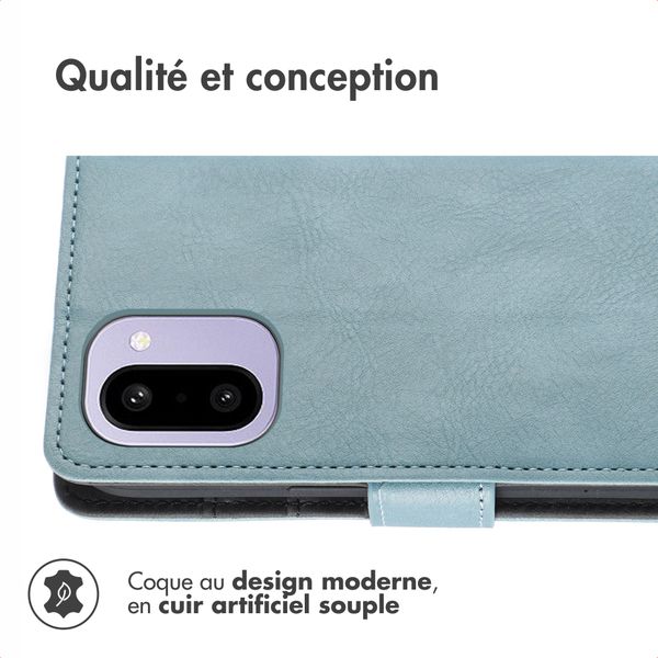 imoshion Étui de télephone portefeuille de luxe OnePlus 15R - Bleu clair