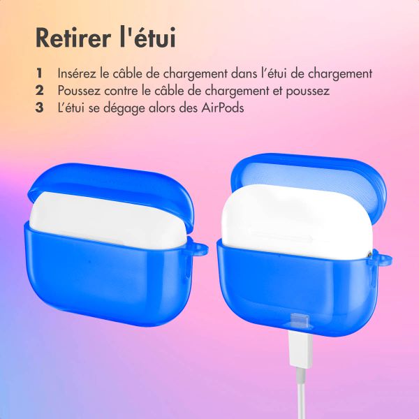imoshion Coque Néon Apple AirPods Pro 2  - Bleu Cobalt