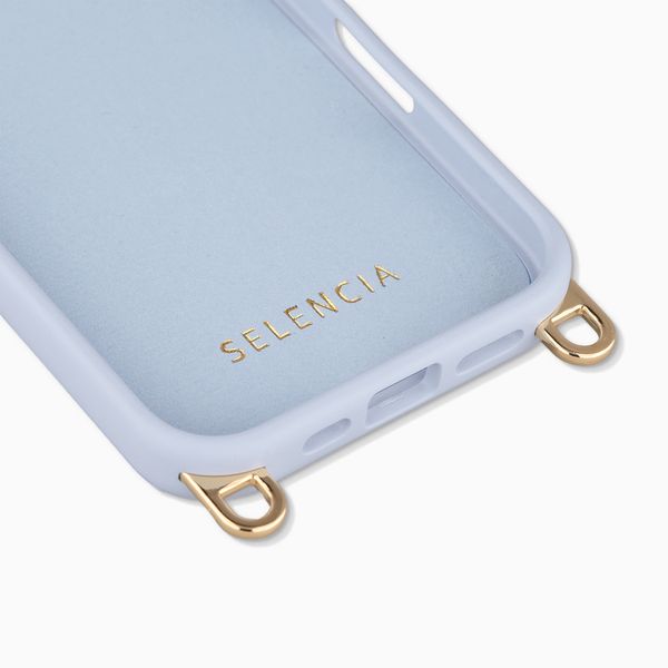 Selencia Coque arrière Rivièra avec MagSafe avec crochets amovibles Apple iPhone 17 - Powder Blue