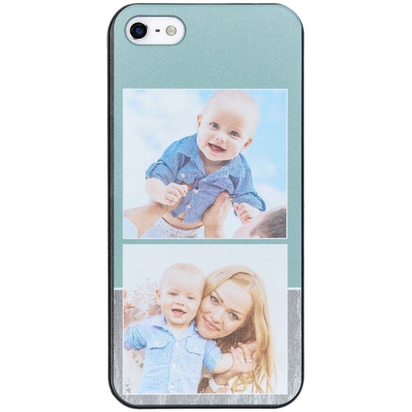 Concevez votre propre coque rigide Apple iPhone SE (2016) / 5 / 5s - Noir