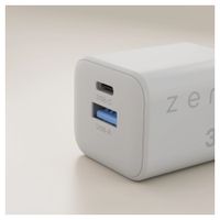 Zens Chargeur compact USB-C / USB-A 30W - Adaptateur secteur - Blanc