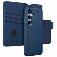 Accezz Étui de télephone portefeuille en cuir 2-en-1 avec MagSafe Samsung Galaxy S25 - Nightfall Blue