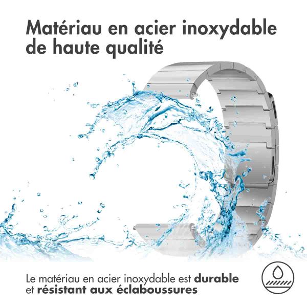 Selencia Bracelet magnétique en acier  - Connexion universelle 20 mm - Argent