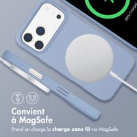 imoshion Coque arrière Color avec cordon amovible et MagSafe Apple iPhone 17 Pro Max - Ash Blue