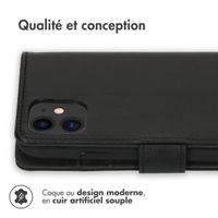 imoshion Étui de télephone portefeuille de luxe Apple iPhone 11 - Noir