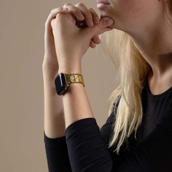 Selencia Bracelet à maillons scintillants Apple Watch | 38/40/41/42 mm - Doré