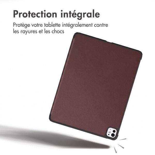 imoshion Coque tablette Trifold Apple iPad Pro 11 (2025) M5 / (2024) M4 - Bordeaux