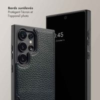 Selencia Coque de télephone Nova avec cordon et porte-cartes Samsung Galaxy S24 Ultra - Noir