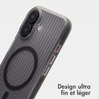 Accezz Coque arrière Lite avec MagSafe | Fluted | Apple iPhone 17 - Matte Black