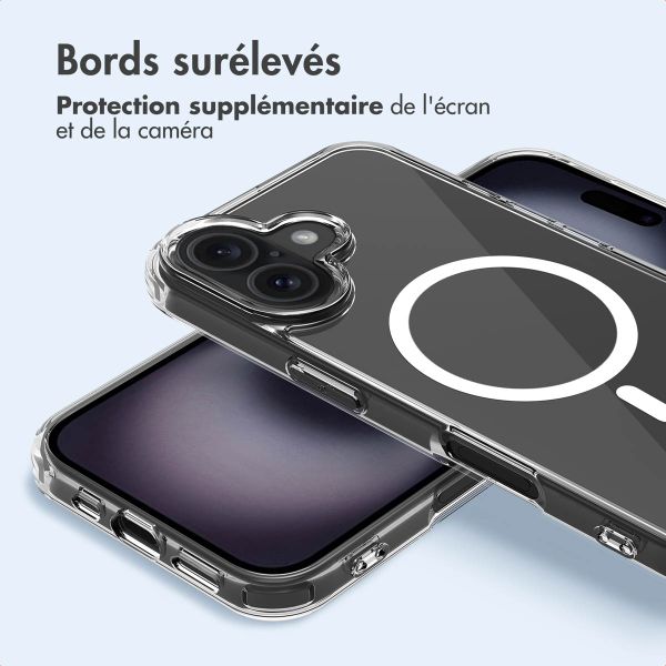 imoshion Coque arrière de protection avec MagSafe Apple iPhone 16 - Transparent