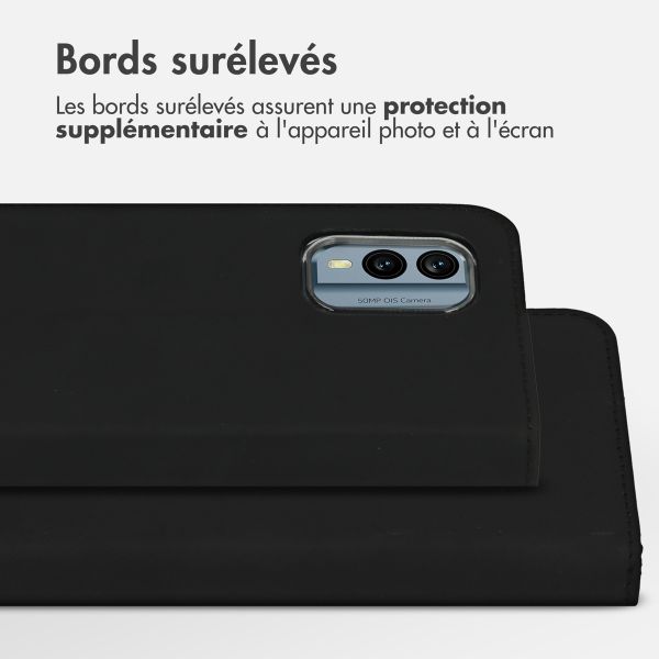 Accezz Étui de télephone Wallet Nokia X30 - Noir